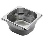 BACINELLA INOX GN 1/6 dimensioni 17,6X16,2 altezza 65 capacità 1 lt